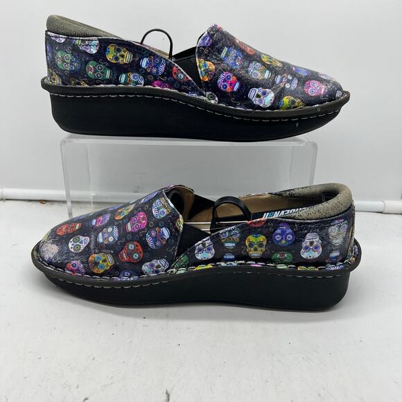 Alegria Shies Womens 38 US 8-8.5 DEBRA Sugar Skulls Professional Nursing Clog - Picture 2 of 11